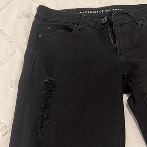 Articles of Society Ripped Black Jeans